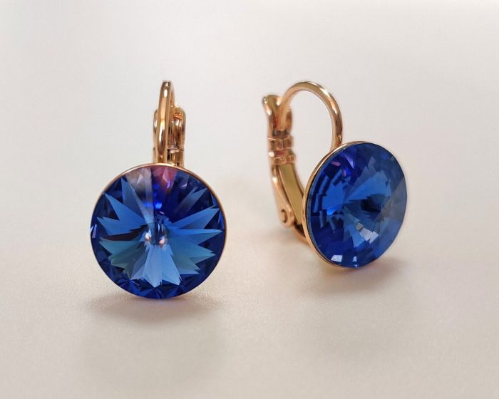 Earrings with Swarovski crystals 1 cm - 06