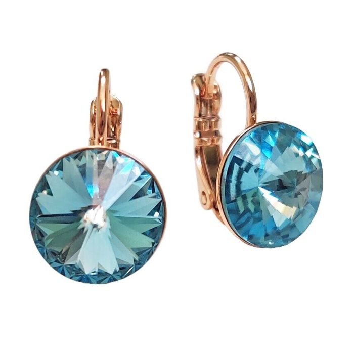 Earrings with Swarovski crystals 1 cm - 41