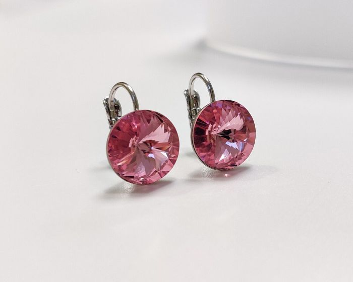Earrings with Swarovski crystals 1.2 cm - 58