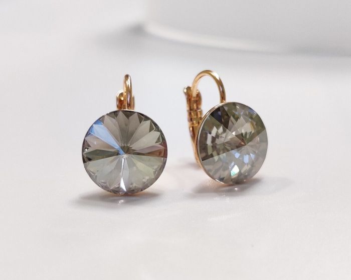 Earrings with Swarovski crystals 1.2 cm - 73