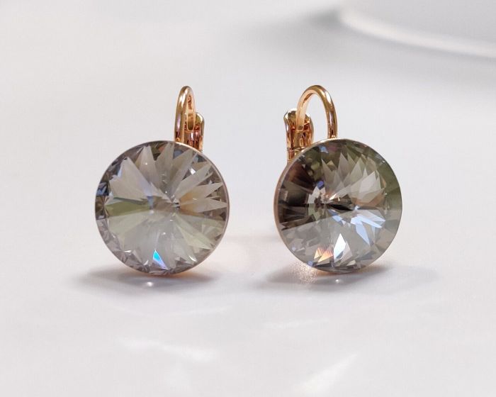 Earrings with Swarovski crystals 1.2 cm - 73