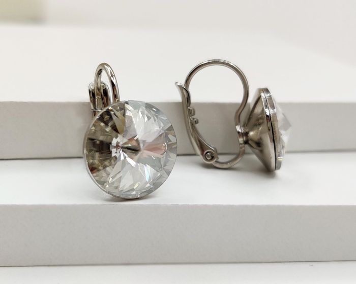 Earrings with Swarovski crystals 1.2 cm - 74