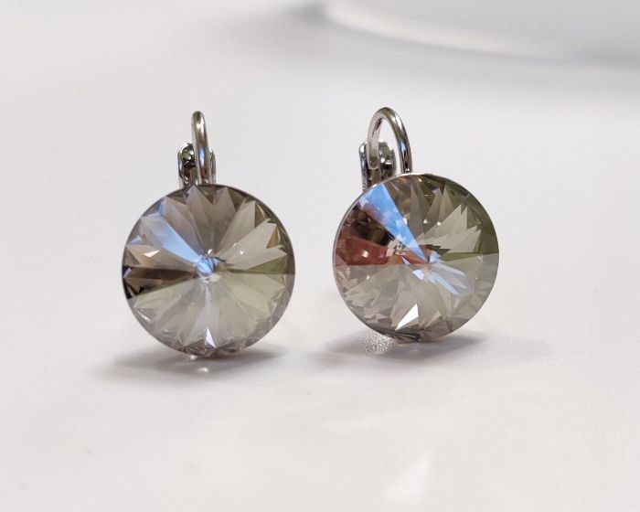 Earrings with Swarovski crystals 1.2 cm - 74