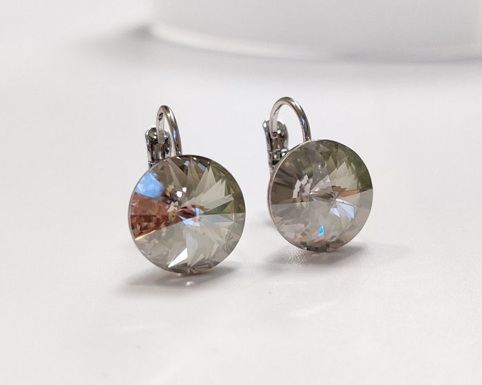 Earrings with Swarovski crystals 1.2 cm - 74