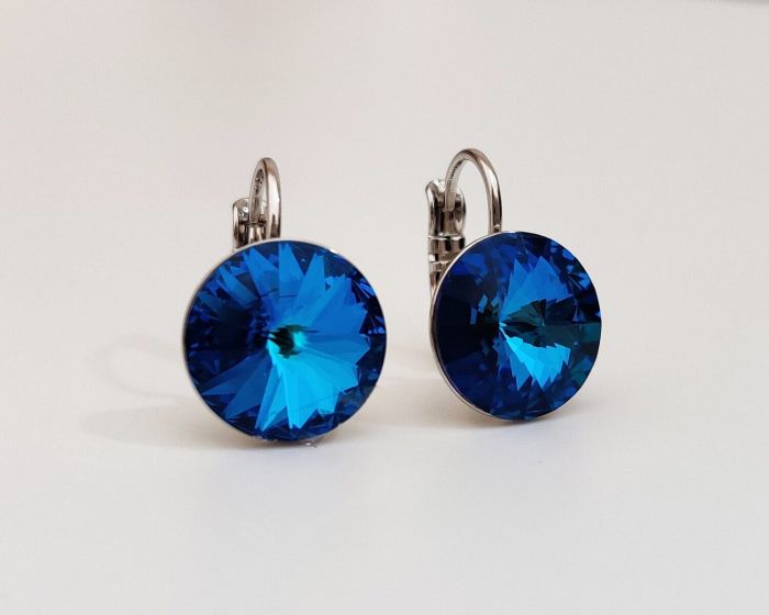 Earrings with Swarovski crystals 1.2 cm - 34