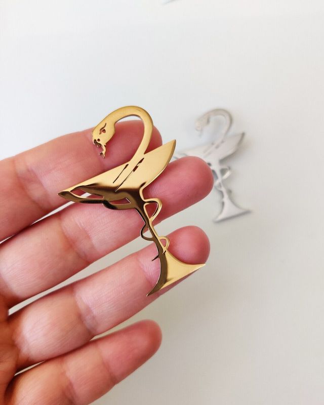 Steel brooch R267474807160