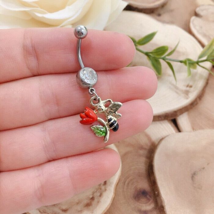 Belly button piercing V8976 V8976