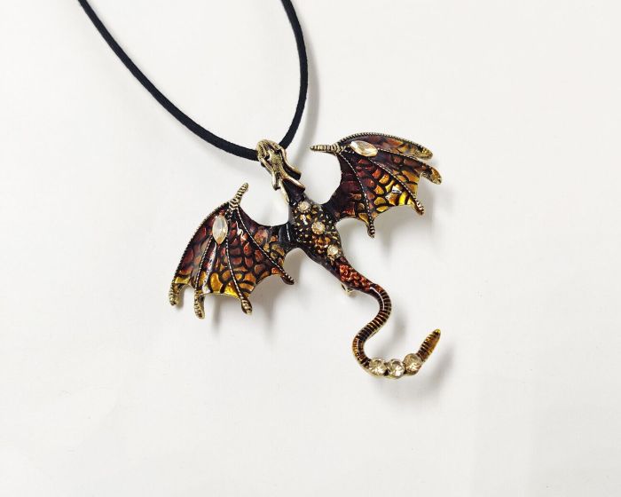 Flying Dragon Brooch Pendant G738675907195