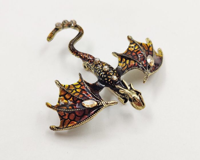 Flying Dragon Brooch Pendant G738675907195