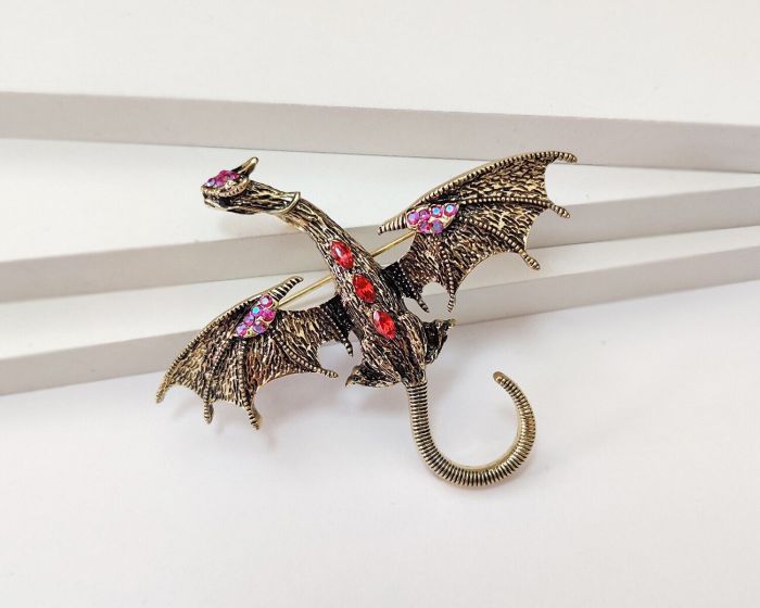 Flying Dragon Pendant Brooch G755275507210