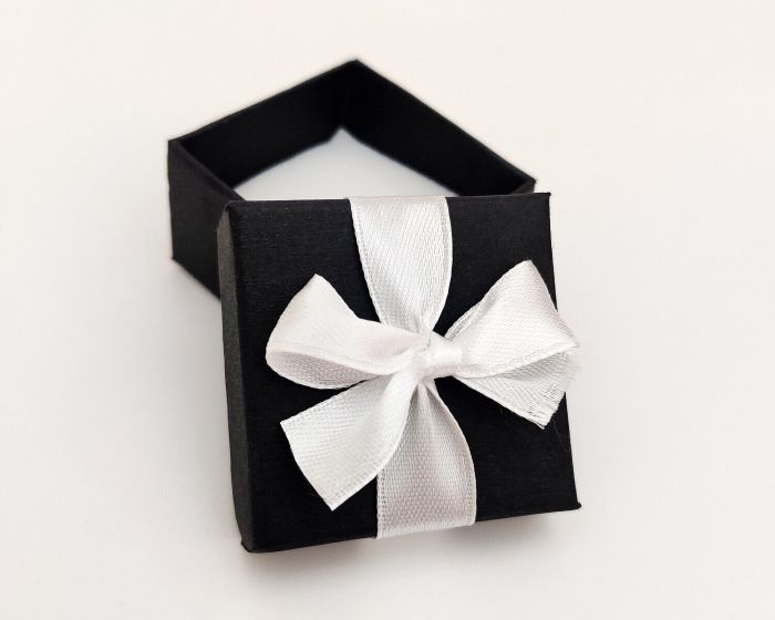 Gift box with ribbon 91701/Black