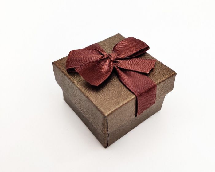 Gift box with ribbon 91701/Brown