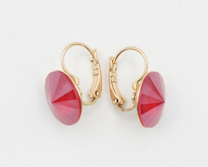 Earrings with Swarovski crystals 1.4 cm - 65