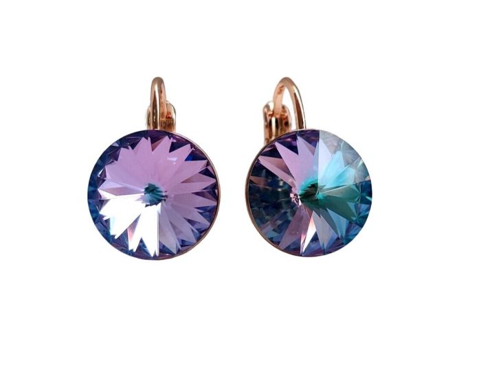 Earrings with Swarovski crystals 1.2 cm - 03