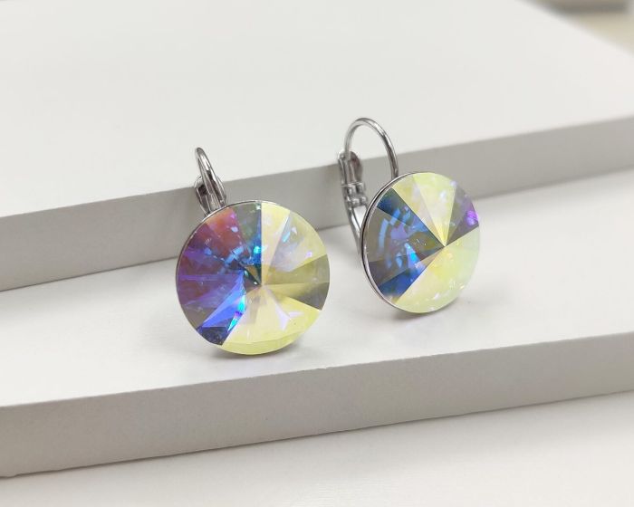 Earrings with Swarovski crystals 1.4 cm - 30