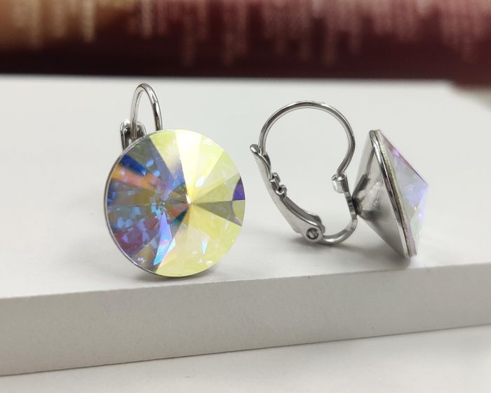 Earrings with Swarovski crystals 1.4 cm - 30