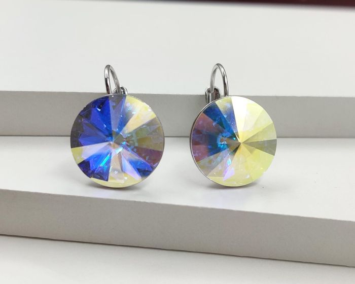 Earrings with Swarovski crystals 1.4 cm - 30