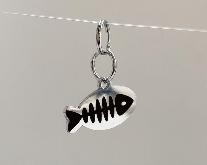 Custom engraved cat tag CAT_2.5 Steel