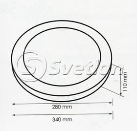 Luminaire, wall-mounted, BA103-28